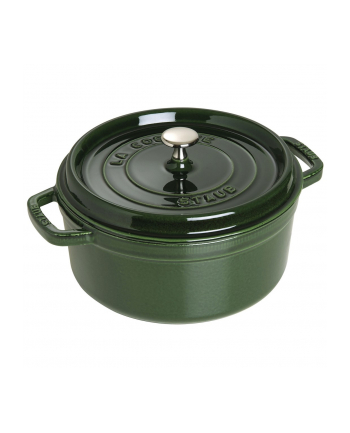 no name Garnek żeliwny okrągły Staub - 38 ltr, Zielony nr 1