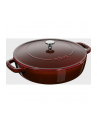 no name Głęboka patelnia do duszenia z pokrywką Staub - 24 cm, Grenadynowy - nr 1