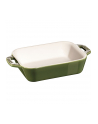 no name Prostokątny półmisek ceramiczny Staub - 400 ml, Zielony - nr 1