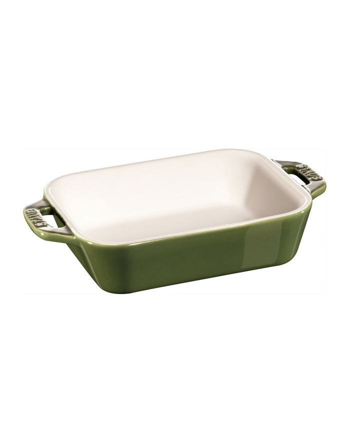 no name Prostokątny półmisek ceramiczny Staub - 400 ml, Zielony główny