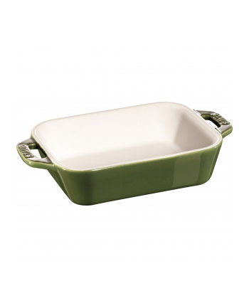 no name Prostokątny półmisek ceramiczny Staub - 400 ml, Zielony