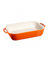 no name Prostokątny półmisek ceramiczny Staub - 24 ltr, Pomarańczowy - nr 1