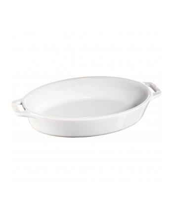 no name Owalny półmisek ceramiczny Staub - 11 ltr, Biały