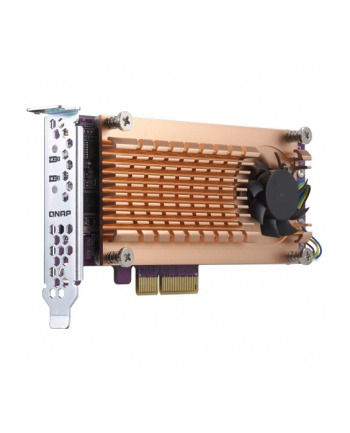 Qnap QM2-2S-220A, 2x M2 22110/2280 SATA SSD, PCIe Gen2 x2, Low-profile/Full-height
