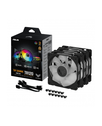 Wentylator Asus TUF GAMING TR120 FAN ARGB REVERSE BLACK 3IN1 120mm PWM