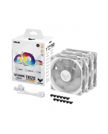 Wentylator Asus TUF GAMING TR120 FAN ARGB REVERSE WHITE 3IN1 120mm PWM