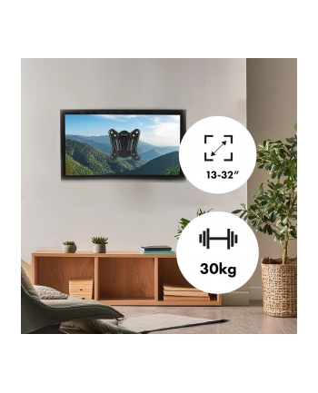 Uchwyt do telewizora lub monitora Maclean MC-416, max. VESA 100x100, 13-32'', 30kg, czarny