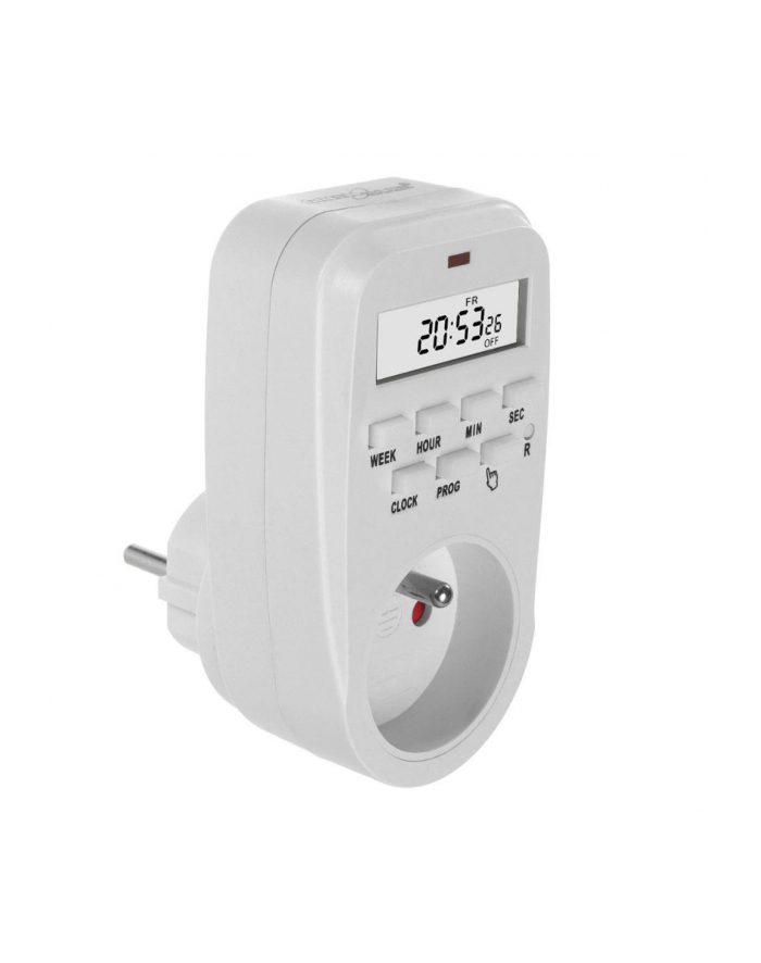 Włącznik czasowy timer cyfrowy GreenBlue GB362 E, max. obciążenie 16A, IP20 główny