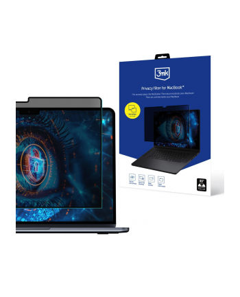 3mk pczerwonyection Filtr prywatyzujący, elektroststyczny - 3mk Privacy filter for MacBook Pro 16'' 2021