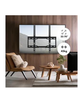 Uchwyt do TV Maclean MC-412, max VESA 400x400, 32-70'', 45kg, reg. odchylenia +0°~-10°