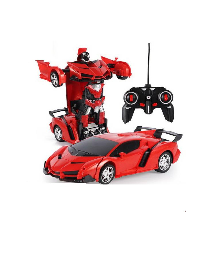 inni Auto Robot 2w1 czerwony zdalnie sterowany 12818 główny