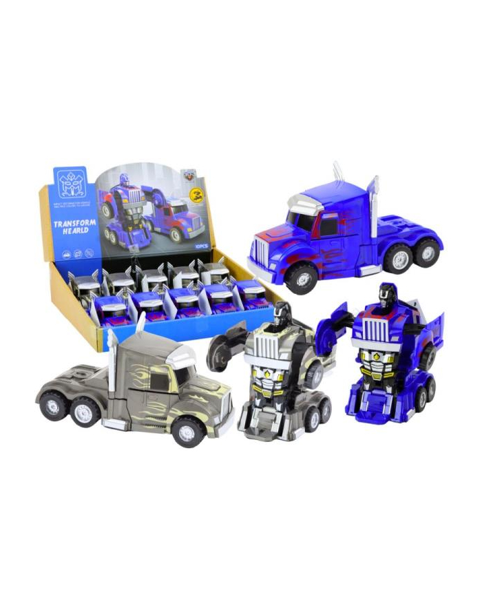 inni Auto robot 2w1 Ciężarówka 2 kolory 18824 mix cena za 1 szt główny