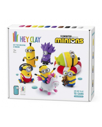 tm toys Hey Clay Zestaw Minionki + akcesoria 15 puszek 15026