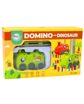 inni Auto zielony dinozaur na baterie układające domino 18695