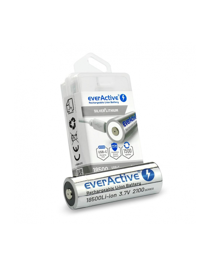 everactive Akumulator 18500 3,7V Li-ion 2100 mAh USB-C główny