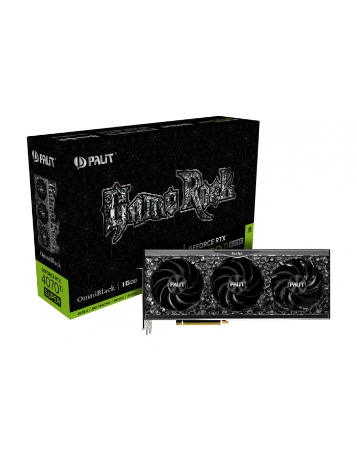 palit Karta graficzna GeForce RTX 4070 Ti SUPER GAMER OCK OMNIBLACK 16GB 256b główny