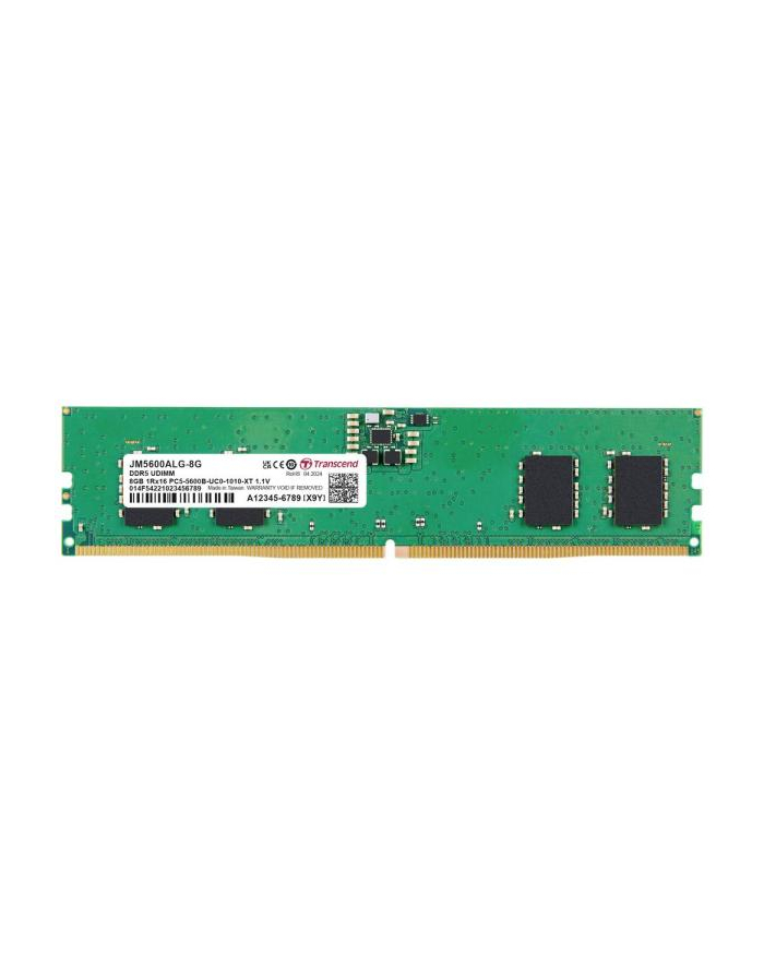 TRANSCEND 8GB JM DDR5 5600 U-DIMM 1Rx16 1Gx16 CL46 1.1V główny