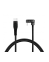 LOGILINK CU0194 Kabel USB 2.0 Type-C C/M kątowy na USB-C/M aluminium czarny 3m - nr 1