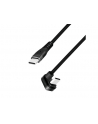 LOGILINK CU0194 Kabel USB 2.0 Type-C C/M kątowy na USB-C/M aluminium czarny 3m - nr 2