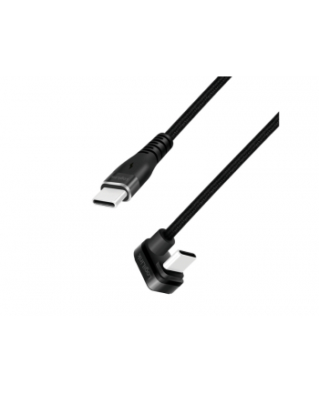 LOGILINK CU0194 Kabel USB 2.0 Type-C C/M kątowy na USB-C/M aluminium czarny 3m nr 2