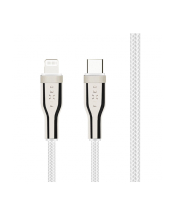 Fixed USB-C/Lightning i obsługą PD, 1,2 m, MFI, biały (FIXDBCL12WH)