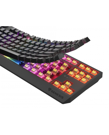 Genesis Thor 230 TKL Czarna RGB Outemu Silent Lemon (NKG2108)