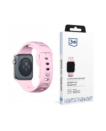 3mk pczerwonyection Pasek do Apple Watch - 3mk Silicone Watch Strap for Apple -38/40/41 mm Powder Pink