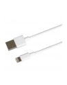 PREMIUMCORD  APPLE LIGHTNING KABEL USB 1 M, DO APPLE IPOD/IPAD/IPHONE, APPLE LIGHTNING WTYCZKA 8-PIN NA WTYCZKĘ USB 2.0, BIAŁY  () - nr 1
