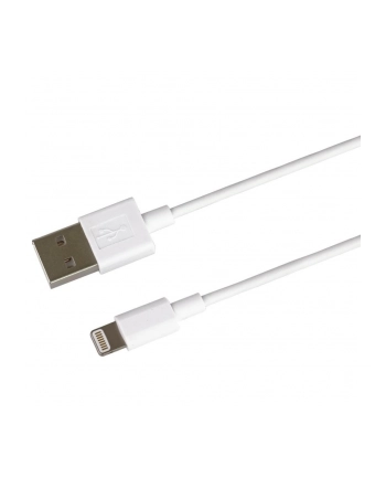 PREMIUMCORD  APPLE LIGHTNING KABEL USB 1 M, DO APPLE IPOD/IPAD/IPHONE, APPLE LIGHTNING WTYCZKA 8-PIN NA WTYCZKĘ USB 2.0, BIAŁY  ()