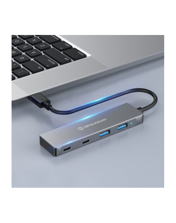 Graugear USB-HUB 4x 3.0, 2x Type-C und Type-A retail (GHUB2A2CAC) główny