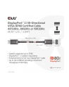 Club 3D Club3D Kabel DisplayPort 2.1 na DisplayPort 2.1 4K120Hz/8K60Hz HDR (M/M), 1.2m, černá - nr 23