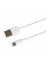 PREMIUMCORD  APPLE LIGHTNING KABEL USB 1 M, DO APPLE IPOD/IPAD/IPHONE, APPLE LIGHTNING WTYCZKA 8-PIN NA WTYCZKĘ USB 2.0, BIAŁY  () - nr 1