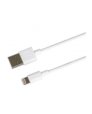 PREMIUMCORD  APPLE LIGHTNING KABEL USB 1 M, DO APPLE IPOD/IPAD/IPHONE, APPLE LIGHTNING WTYCZKA 8-PIN NA WTYCZKĘ USB 2.0, BIAŁY  ()
