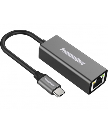 PREMIUMCORD  ADAPTER USB-C DO GIGABIT RJ45, USB 3.2 TYP C DO GNIAZDA RJ45, PRĘDKOŚĆ 10/100/1000 MBPS, KAT5/6, METALICZNA KONSTRUKCJA  ()
