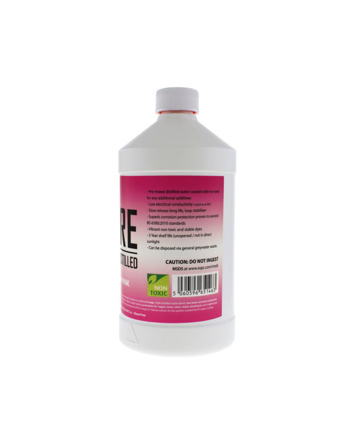 XSPC Pure Coolant, 1 Litr- różówy, UV płyn chłodzący główny