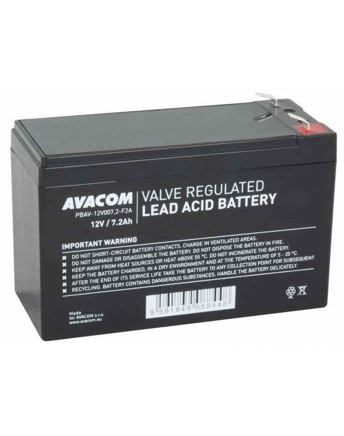 Avacom Baterie 12V 7,2Ah F2 (Pbav-12V007,2-F2A) (42197) główny