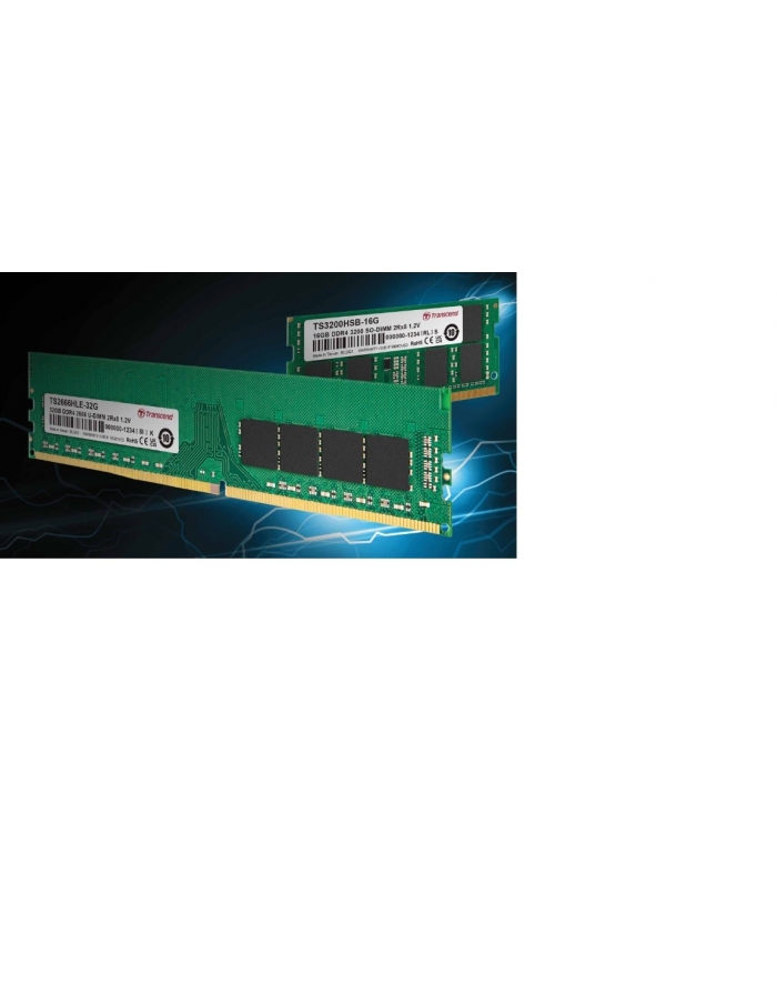 Transcend Dimm Ddr4 8Gb 3200Mhz 1Rx8 1Gx8 Cl22 1.2V (TS3200HLB8G) główny