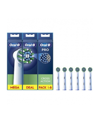Oral-B Pro Cross Action Końcówki Wymienne Do Szczoteczki Zębów 6szt.