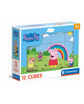 clementoni CLE Cubi klocki 12 Świnka Peppa 41195