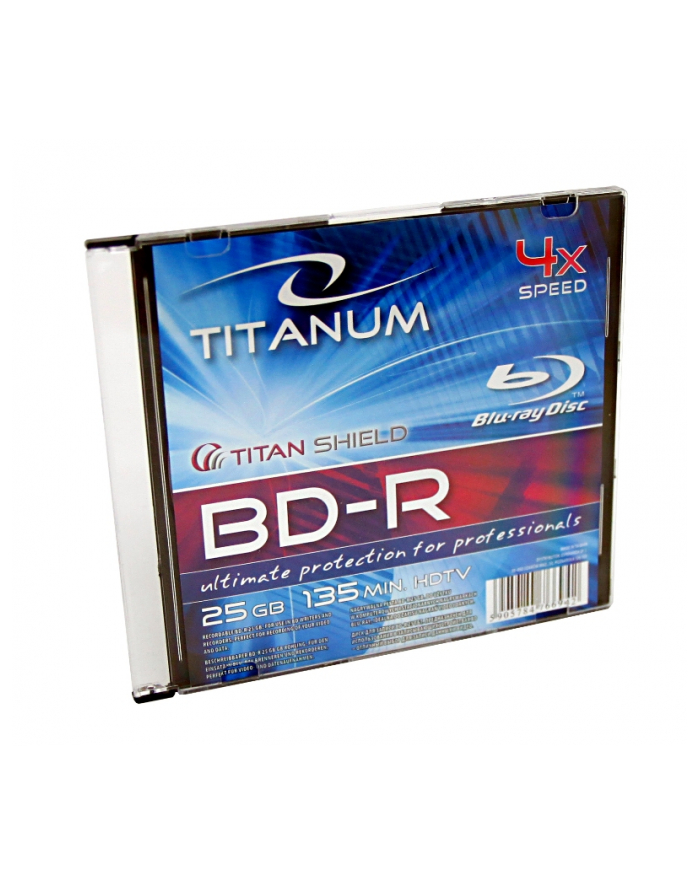 Płytki BD-R TITANUM 25GB x4 - Slim case 1 szt. główny