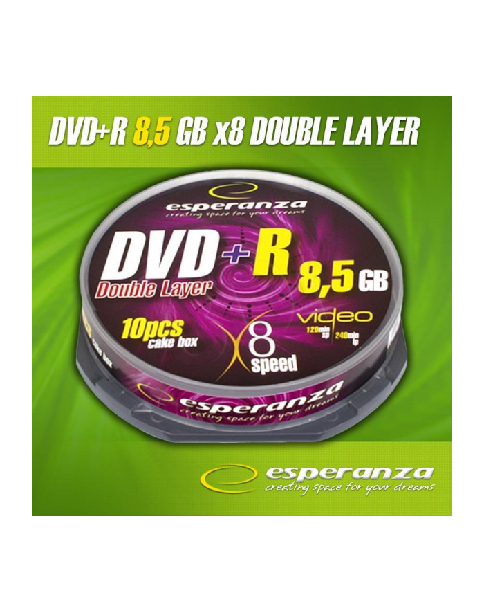 DVD+R 8,5GB Double Layer x8 - Cake Box 10 główny