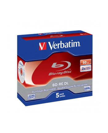 Płytki VERBATIM BD-RE DL 2x (RW) 5Pack Jewel 50GB 43760