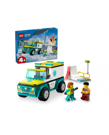 LEGO CITY Karetka i snowboardzista 60403