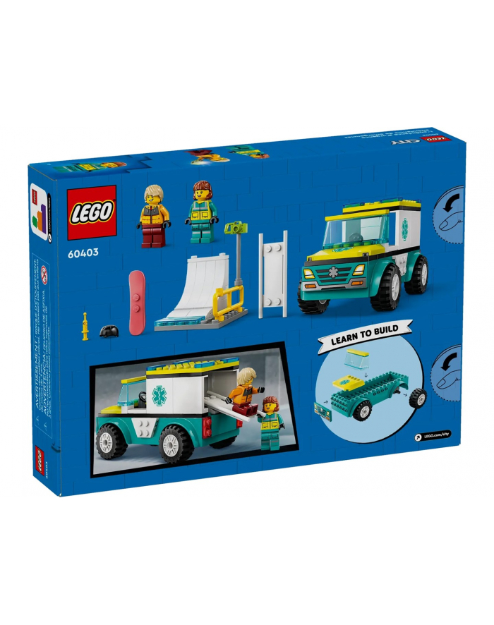 LEGO CITY Karetka i snowboardzista 60403 główny