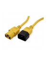 Roline Kabel zasilający IEC320 C14/C13 1.8m żółty - nr 2