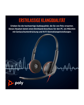 poly Słuchawki Blackwire 3220 USB-A/C 8X228A6