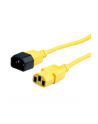Roline Kabel zasilający IEC320 C14/C13 1.8m żółty - nr 1