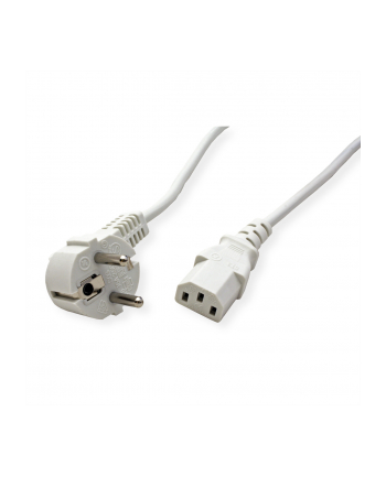 VALUE Kabel zasilający IEC 1.8m biały