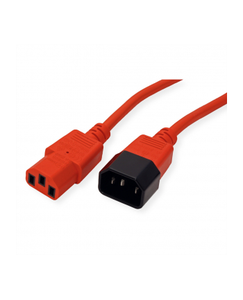 Roline Kabel zasilający IEC320 C14/C13 1.8m czerwony nr 2
