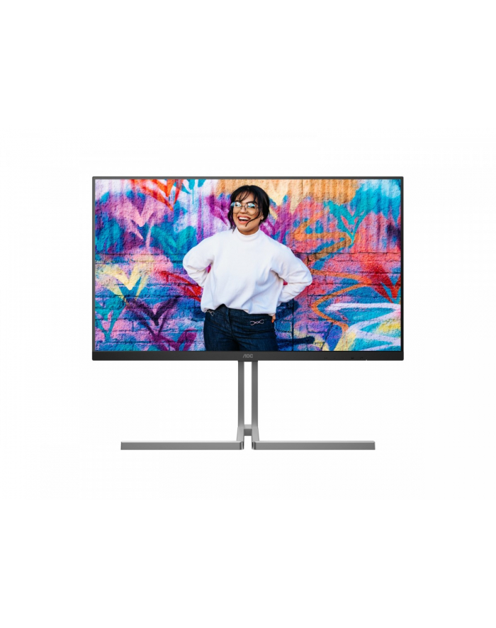 aoc Monitor U32U3CV 31.5 cala Nano IPS 4K HDMIx2 DP USB-C RJ45 KVM Pivot Głośnik główny